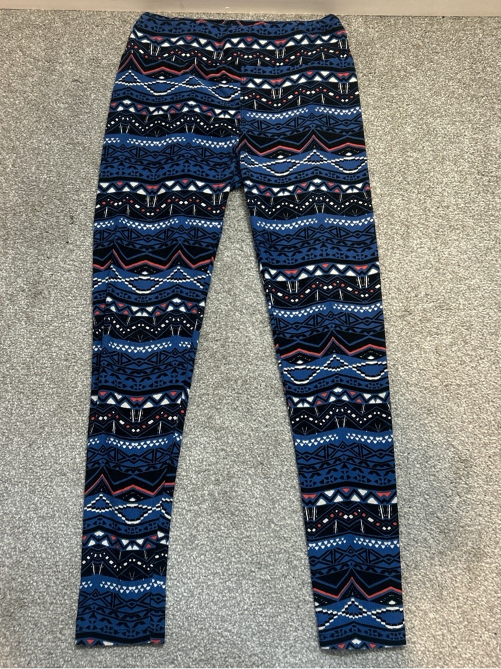 LuLaRoe Navy Blue Aztec Print Women’s Leggings